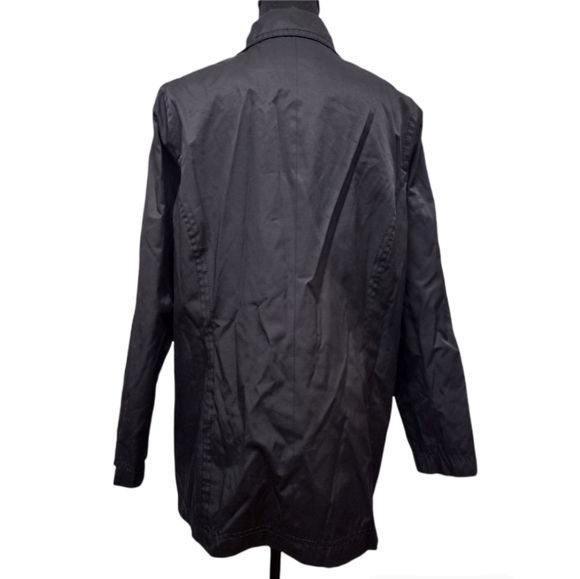 Isaac Mizrahi Live black rain coat - Picture 2 of 10